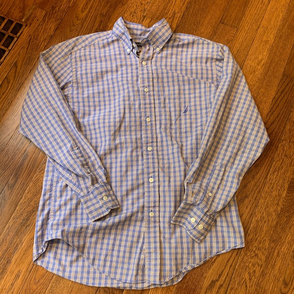 Men’s light blue Nautica dress shirt size M - Picture 2 of 4